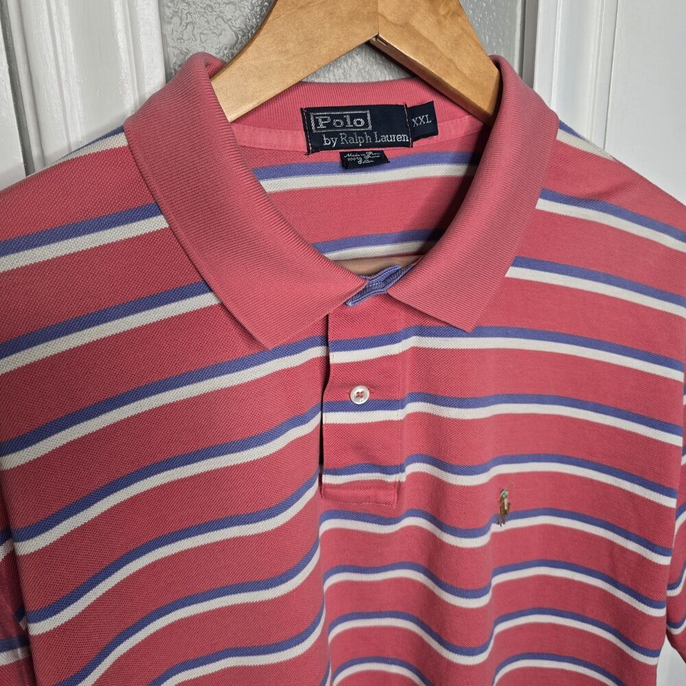 Polo Ralph Lauren Men's XXL 100% Pima Cotton Polo Shirt Made in Peru